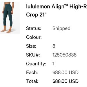 Lululemon Align 21”